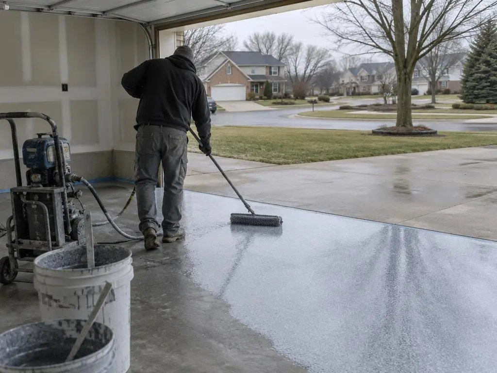 Polyaspartic Floor Coating in Carmel, IN